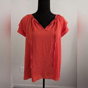 Ann Taylor Orange Blouse